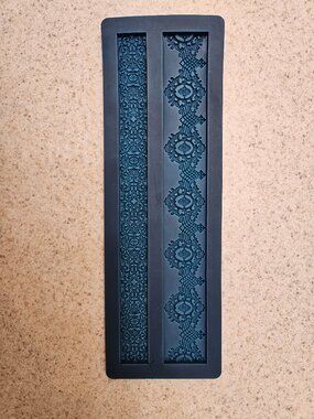 Blue Decorative Lace Silicone Molding Mat – Home Art Mixed Media